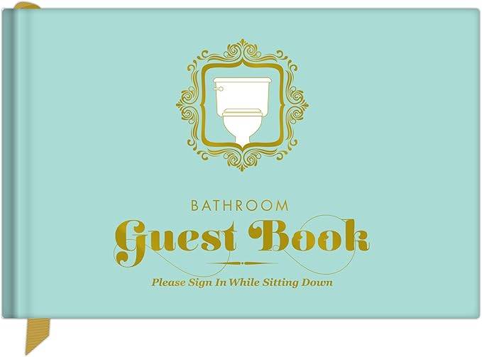 Knock Knock Bathroom Guest Book