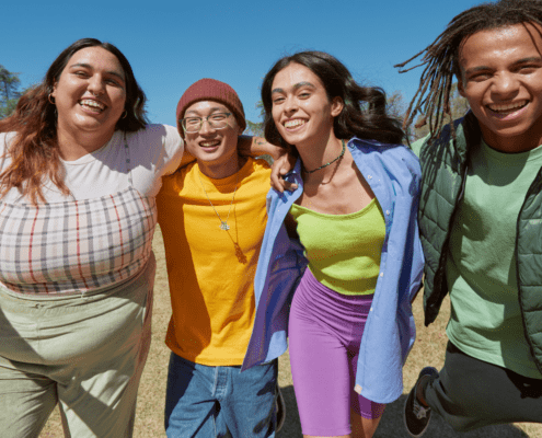 happy teenagers photo