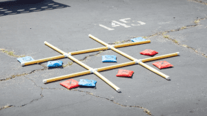 bean bag tic tac toe carnival game idea