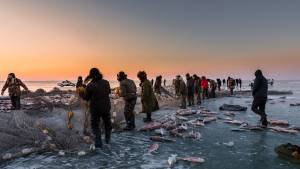 ice fishing