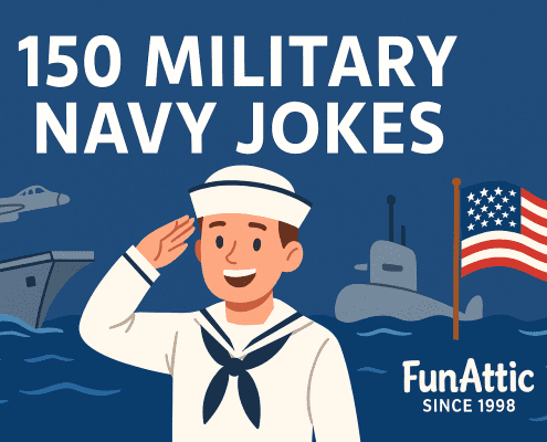 military navy jokes with american flag and a sailor