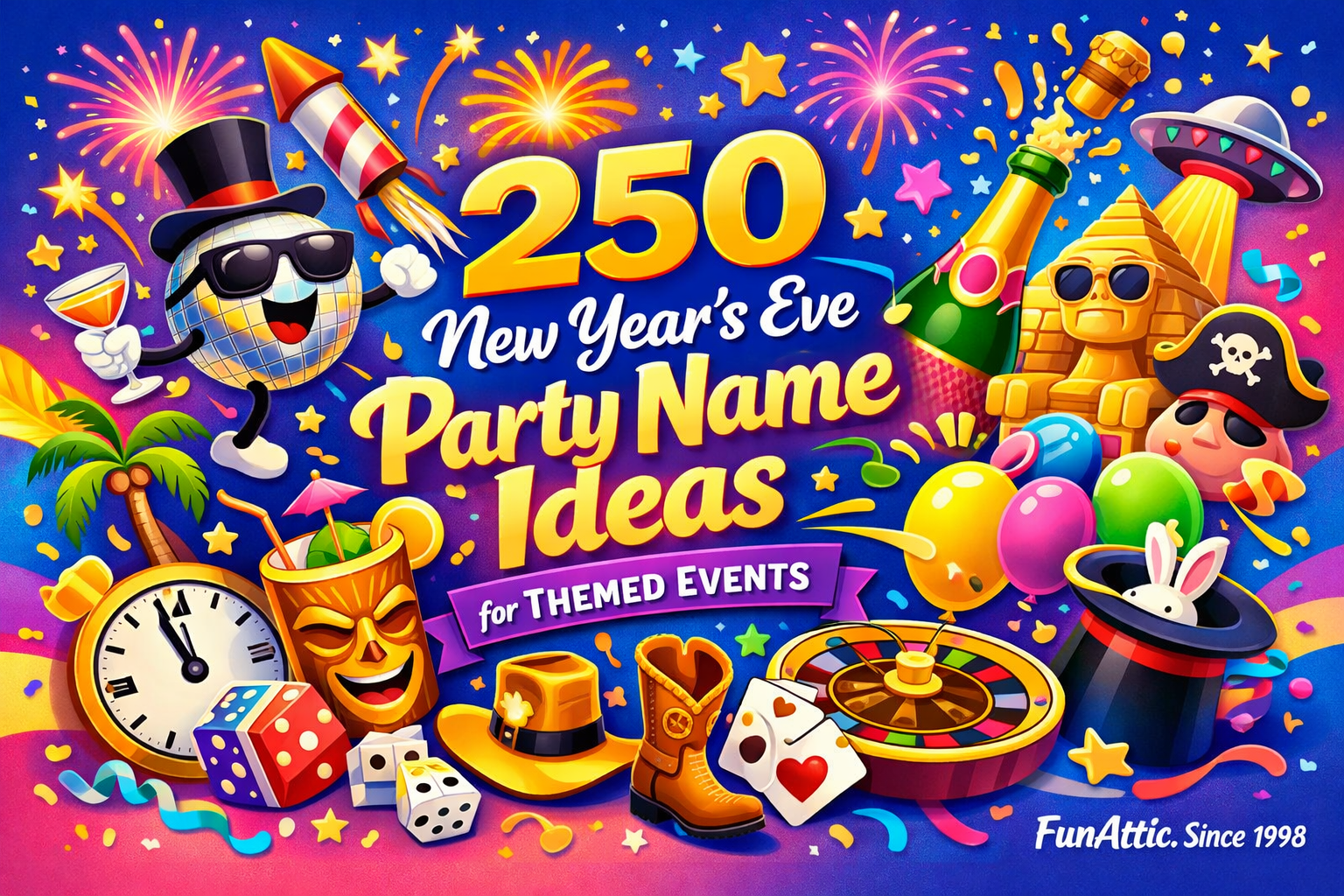 250 New Year’s Eve Party Name Ideas for Themed Events - FunAttic ...